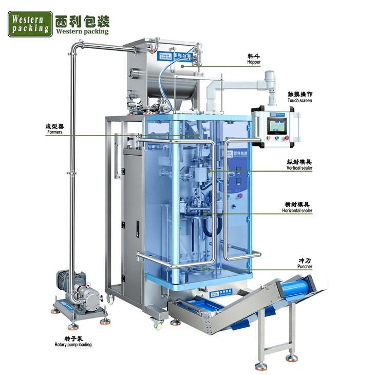 automatic energy gel shaped pouch packing machine